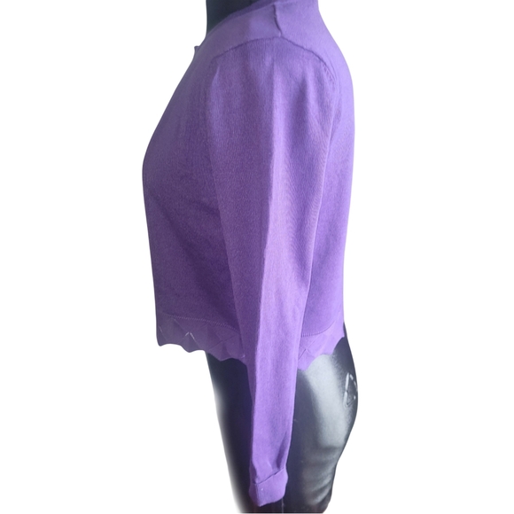 Luxxe Lane Purple Cardigan S - Picture 5 of 7